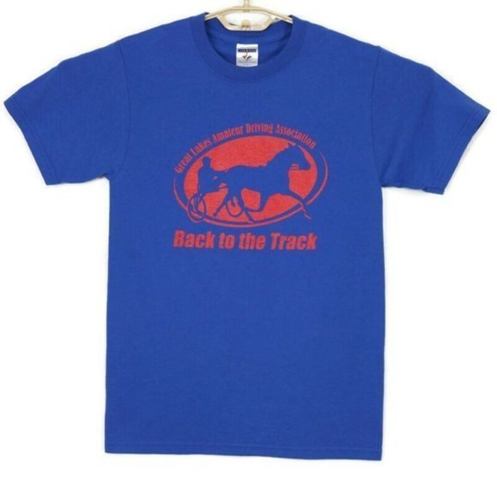 Great Lakes Amateur Driving Assoc Sulky Harness Racing T-Shirt‎ Shirt S Small